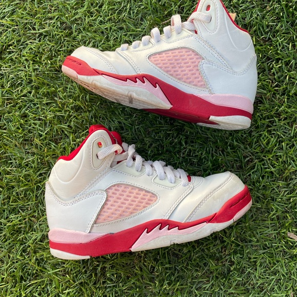 Air Jordan 5 Retro PS White Pink Red Foam Sz(12c) - Picture 2 of 7